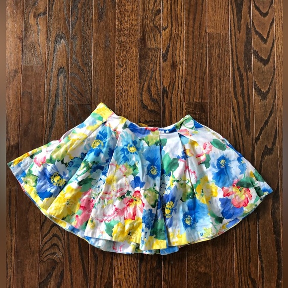 Polo Ralph Lauren Girls 5 Floral Pleated Sateen Mini Skirt w/Pockets - EUC! - Picture 10 of 12